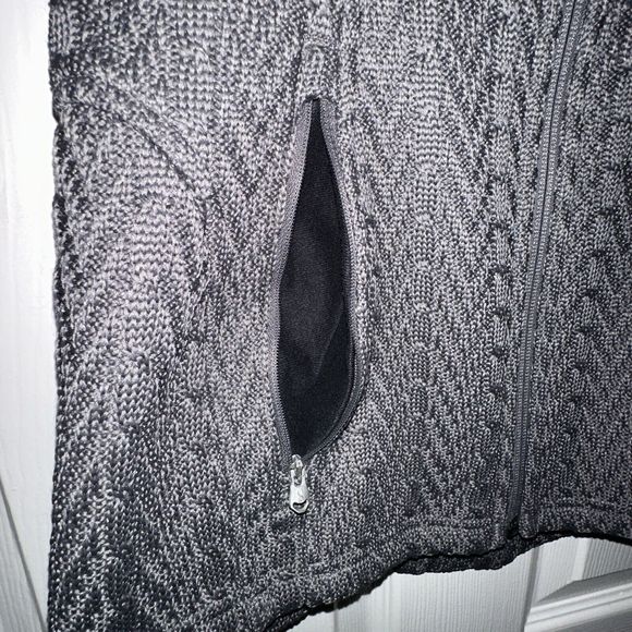 Spyder Jacket Womens Small S Major Cable Stryke Knit Full Zip Patterned Grey - Picture 7 of 11